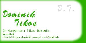 dominik tikos business card